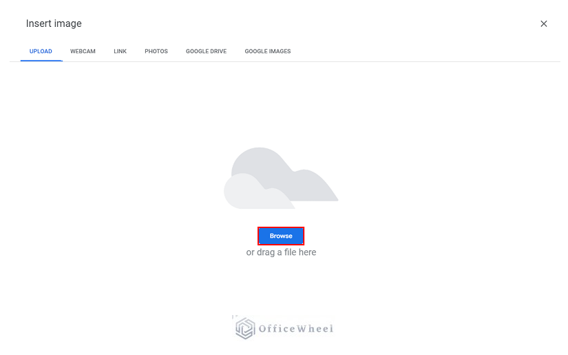 browsing image from drive